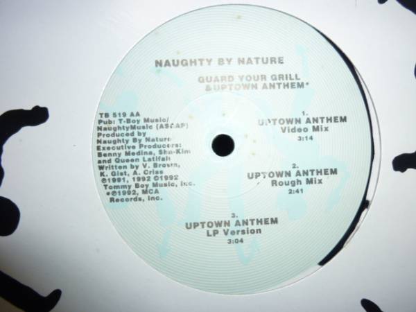 【同盤2枚入り】naughty by nature/uptowm anthem/guard your grill_画像1