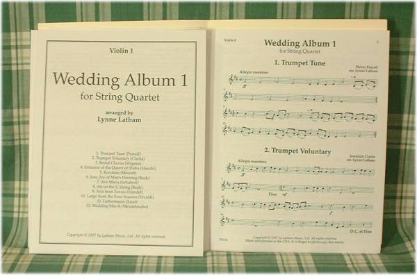 S651即決★送料無料★【結婚式の弦楽4重奏曲集】Wedding Album Vol.1_画像2