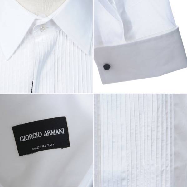 SALE [SH377]joru geo Armani чёрный этикетка смокинг рубашка (44) новый товар 
