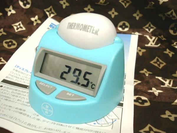 たまご　◆◆　非売品　三共　メバロチン　時計　温度計　　　_画像3