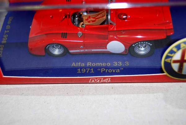 ★新品未開封1/43Alfa Romeo 33.3 1971 Provaer　_画像2