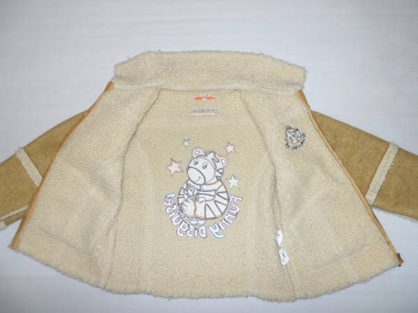  Castelbajac KIDS embroidery entering reverse side boa Zip up blouson 110 (3F.