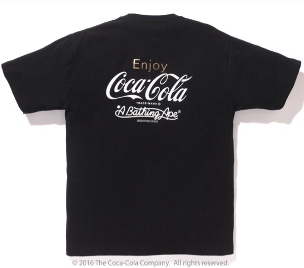 COCA-COLA BAPE APE TEE エイプ コカコーラ Tシャツ COKE L 黒_画像2