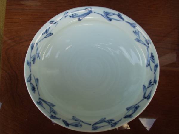  Arita * wave . see .* hand .. oval deformation pasta * curry * peace western style plate 1 sheets 
