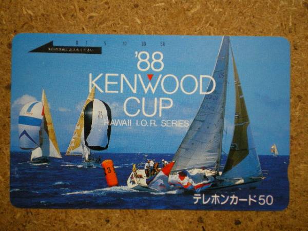 tt9-228・ケンウッド　’88 KENWOOD CUP　ハワイ　テレカ_画像1