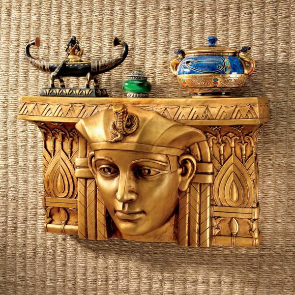 エジプトの壁掛け棚　家具置物インテリアデコレーション雑貨飾りエスニックエジプシャン宝物コンソール壁掛け棚ウォールシェルフ