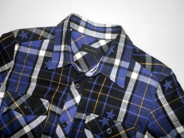 ワールドワイドラブ　ネル素材　チェック柄　オールインワン　紫黒?。薄　　。ǎ矱　ケ