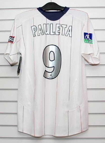 NWT PSG PARIIS SAINT GERMAIN 2005 2006 HOME FOOTBALL SHIRT JERSEY #9  PAULETA