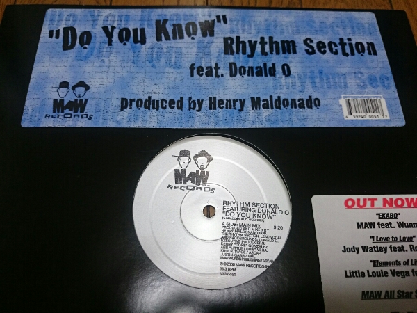 MAW Rhythm Section feat. Donald O/Do You Know_画像1