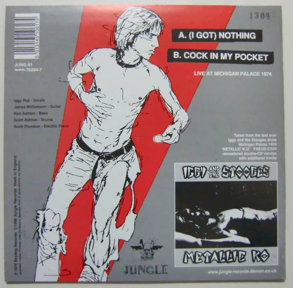 ○EP盤(視聴済)/イギー&ストゥージズ/ライヴ1974/(I GOT)NOTHING/COCK IN MY POCKET