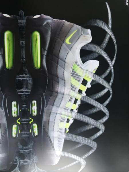 nike the anatomy of air max 95 og neon イエローグラデ 販促 非売品 グッズ_画像3