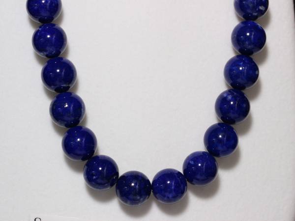 *** lapis lazuli . necklace 12mm ( new goods / free shipping ) ***