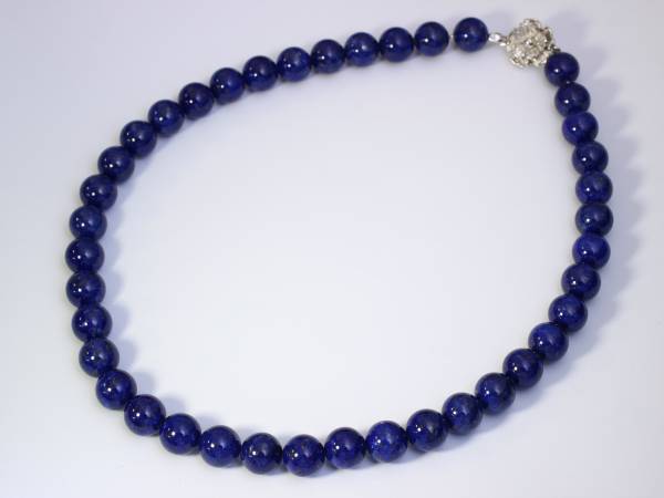 *** lapis lazuli . necklace 10mm ( new goods / free shipping ) ***