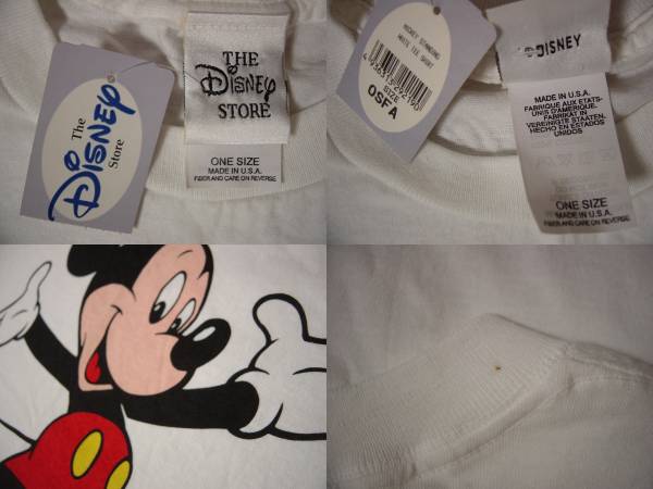 ★未使用DISNEYミッキーマウスTシャツUSA製MLデッドストックOLD_画像3