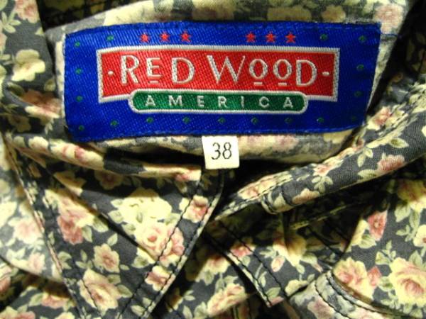 RedWood AMERICA 花柄 半袖シャツ size38_画像3