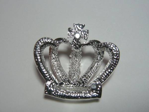  silver plating Crown high quality metal parts pink . deco silver decoration metal parts rhinestone 