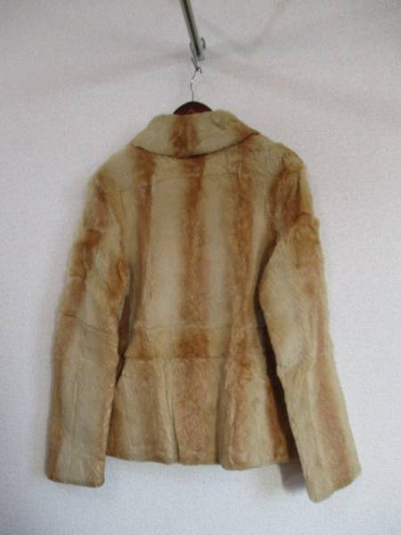 ROPE tea rabbit fur blouson (USED)120115)