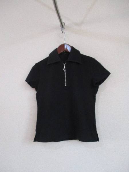 JAYRO黒半袖カットソーポロシャツ 77％以上節約 USED 52516 特価商品