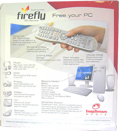 Remote Control for PC English パソコン用リモコン　英語版_PC用リモコン firefly PC Remote Control
