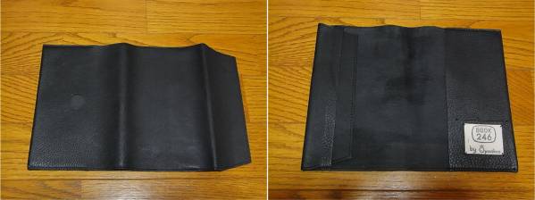  rare BOOK 246 by Oyadica leather book cover paper back size black book@ notebook Note 