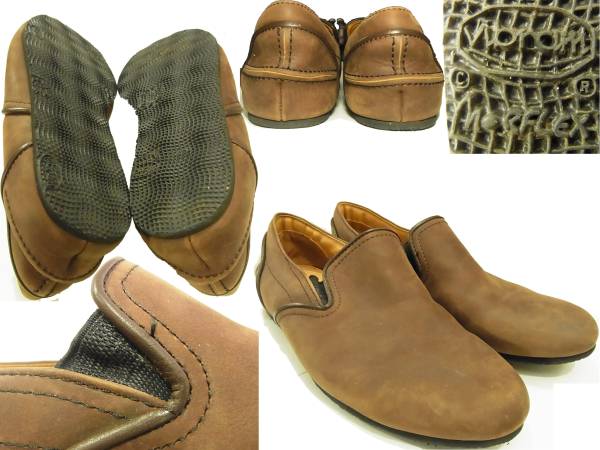 送料660円~(即決は送料無料) WHIZ LIMITEDスエードスリッポン27.5cmブラウン サイドゴアレザーシューズ スウェード ウィズリミテッド_画像3