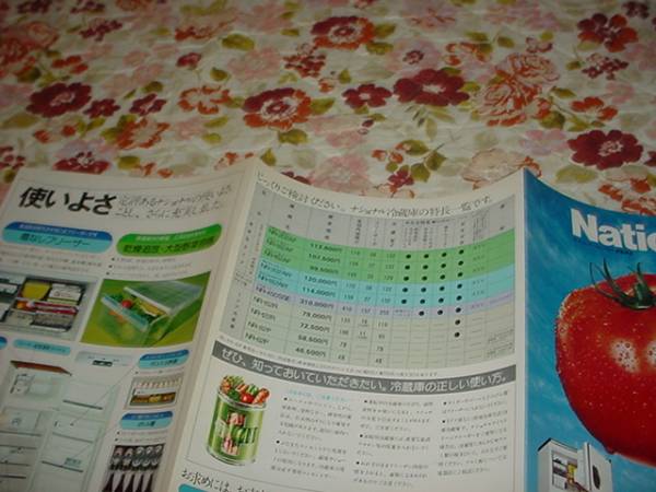  prompt decision! Showa era 49 year 11 month National refrigerator catalog 