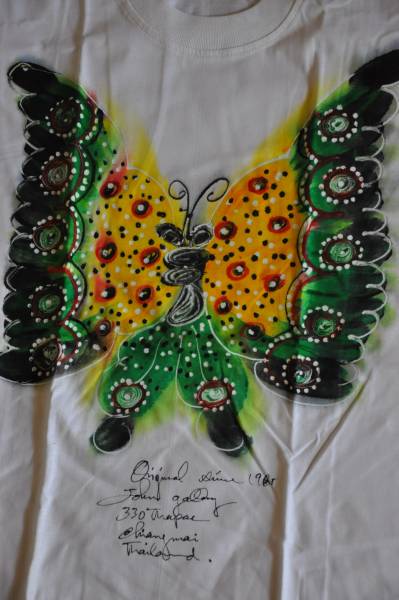 *JOHN GALLERY hand .. T-shirt * hand paint *19