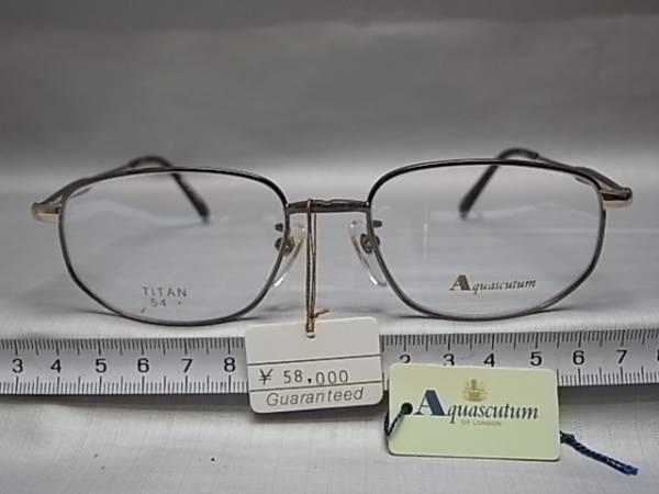 138□3/メガネ　めがね　眼鏡　日本製　アクアスキゥータム その他