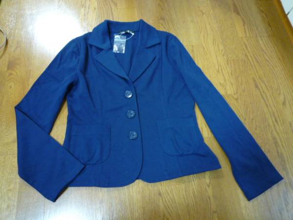 新品Laura Ashley【ローラアシュレイ】のジャケット★2980円即決★（紺色）11號サイズ、Lサイズ