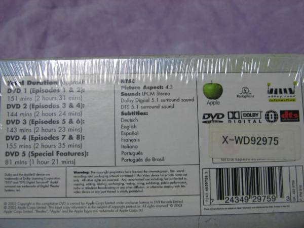 THE BEATLES ANTHOLOGY／UK盤DVD BOX 新品 ビートルズ_画像3