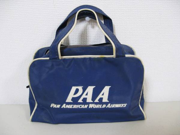 1950年代 パンナムバッグ(PanAm)ブルー(PAA)ミニサイズ#195-