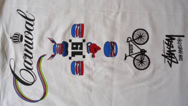 Stussy Fixed Gear Bikes Tee 白 XL Tシャツ 自転車 ステューシー NY LA LONDON TOKYO PARIS レターパックライト