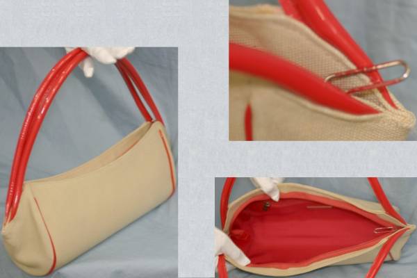  айва китайская Arabia nKARINEARABIAN40. бежевый x красный ширина длина сумка USED 0C4-531-2