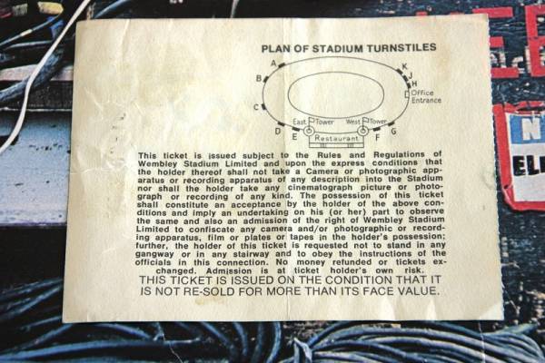 The Who ザ?フー　1979年 EMPIRE STADIUM WEMBLEY チケット半券