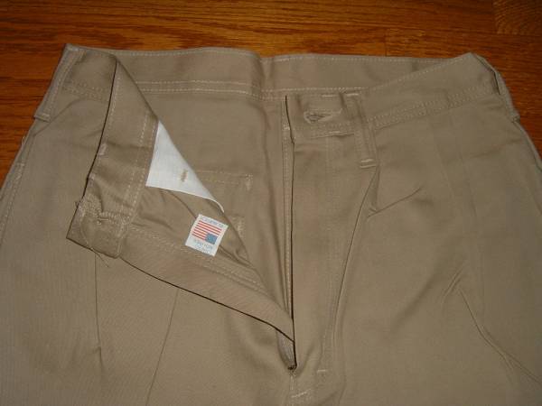  unused USA made 2 tuck cotton 4 pocket chino shorts 