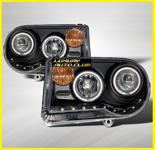  Chrysler 300C projector head light LED aero daylight special design aero SMD exchange type CCFL head light 