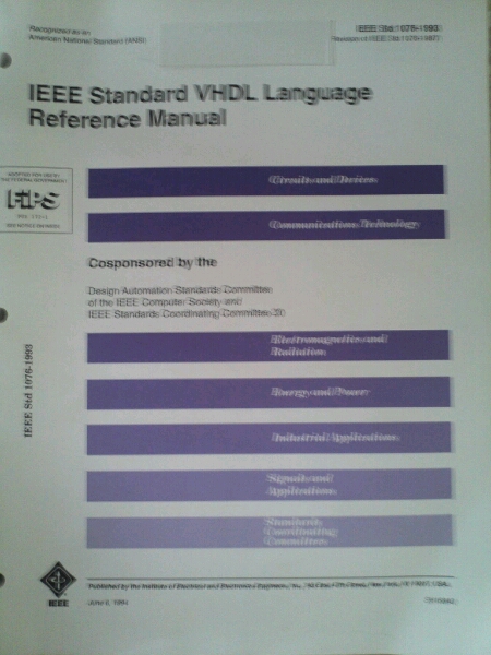 IEEE Standards VHDL Language Reference Manual_画像1