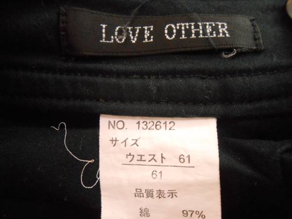 ●女性用/LOVE OTHER/ひざ丈パンツ/シンプル/ブラック/W61_画像3