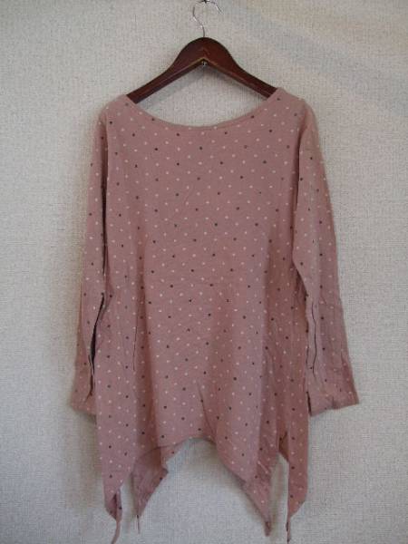 THEEMPORIUMピンクドット長袖カットソー（USED）42613