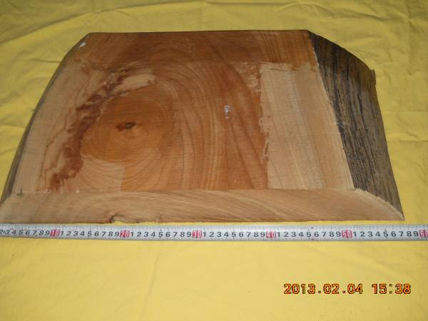 木目がすてきなけやき材　欅　端材　切り端　NO2_画像1
