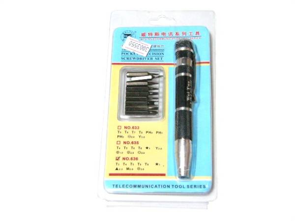 T3T4T5T6T8*1^2.3M2.6+3.0 torx screwdriver special tool new goods black a