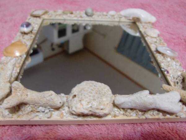 *handmade* hand made * Okinawa ..*. attaching mirror No2*