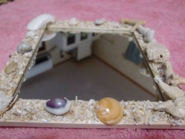 *handmade* hand made * Okinawa ..*. attaching mirror No2*