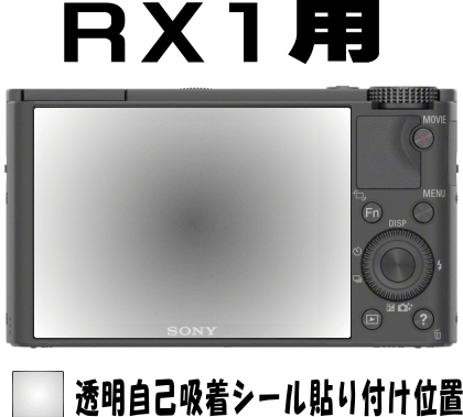 DSC-RX1用 　液晶面保護シールキット４台分　SONY _画像2
