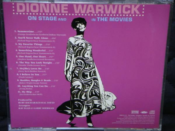 ディオンヌ・ワーウィック dionne warwick オン・ステージ・アンド・イン・ザ・ムーヴィーズ 67年_67年作