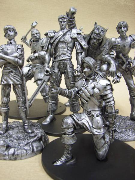 ART OF WAR BERSERK ベルセルク ミニフィギュア Vol.5…シルバーver.全6種 (ガッツ、リッケルト、ジュドー、ピピン、コルカス、ワイアルド)_参考画像2　シルバー彩色ver.全6種