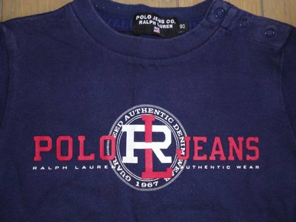 ラルフローレン★かっこいい紺色Tシャツ ナイガイ★90