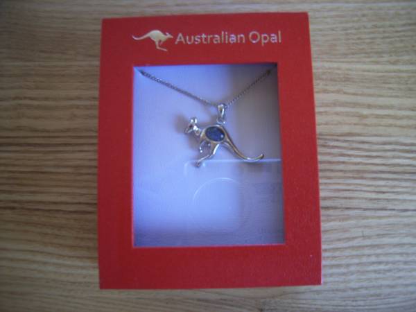 オーストラリアのオパール/ネックレス40数cm 宝石 カンガルー_画像3