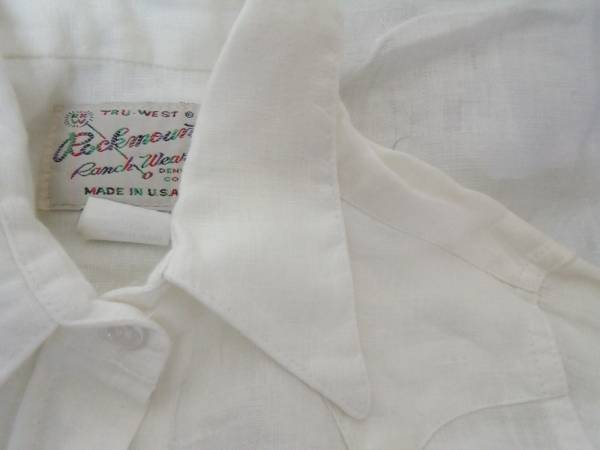 MADE IN USA ROCKMOUNT LINEN SHIRTS America производства linen рубашка 