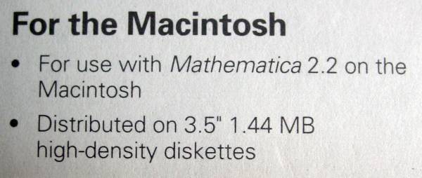 【1175】 Wolfram Research Mathmatica用ライブラリー Fuzzy Logic Macintosh版 メデイア未開封品 ファジー論理 マスマティカ Developer_画像3